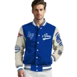 custom air force falcons wildcat pawprint blue nude varsity jacket best selling.webp