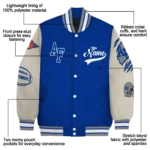 custom air force falcons wildcat pawprint blue nude varsity jacket best selling.webp