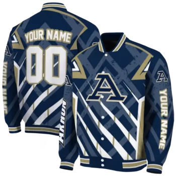 custom akron zips chevron angles blue varsity jacket fashion forward.webp