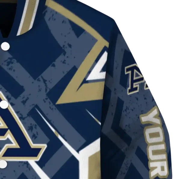 custom akron zips chevron angles blue varsity jacket premium grade.webp