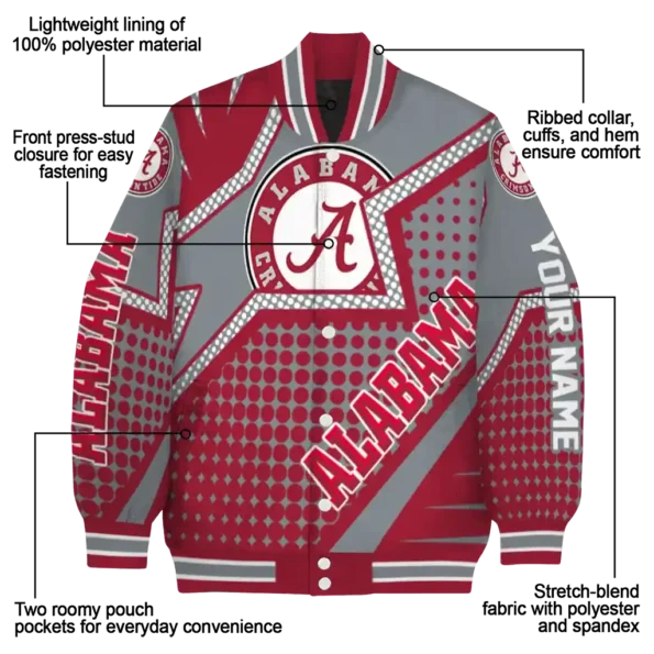 custom alabama crimson tide star burst crimson varsity jacket new arrival.webp