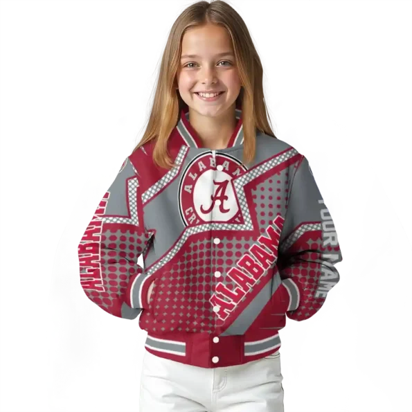 custom alabama crimson tide star burst crimson varsity jacket top rated.webp
