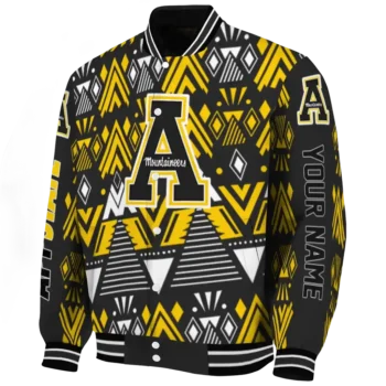custom appalachian state mountaineers pyramid shapes black varsity jacket best selling.webp