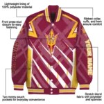 custom arizona state sun devils chevron angles maroon varsity jacket best selling.webp