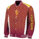 custom arizona state sun devils hexagon grid maroon varsity jacket best selling.webp