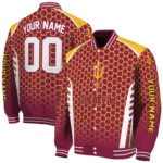 custom arizona state sun devils hexagon grid maroon varsity jacket best selling.webp