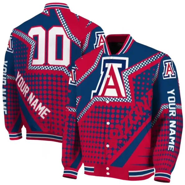 custom arizona wildcats star burst red varsity jacket fashion forward.webp