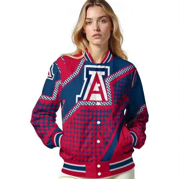 custom arizona wildcats star burst red varsity jacket latest model.webp