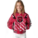 custom arkansas state red wolves chevron angles scarlet varsity jacket best selling.webp