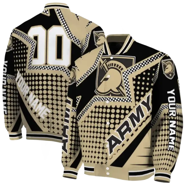 custom army black knights star burst gold varsity jacket fashion forward.webp