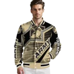 custom army black knights star burst gold varsity jacket best selling.webp