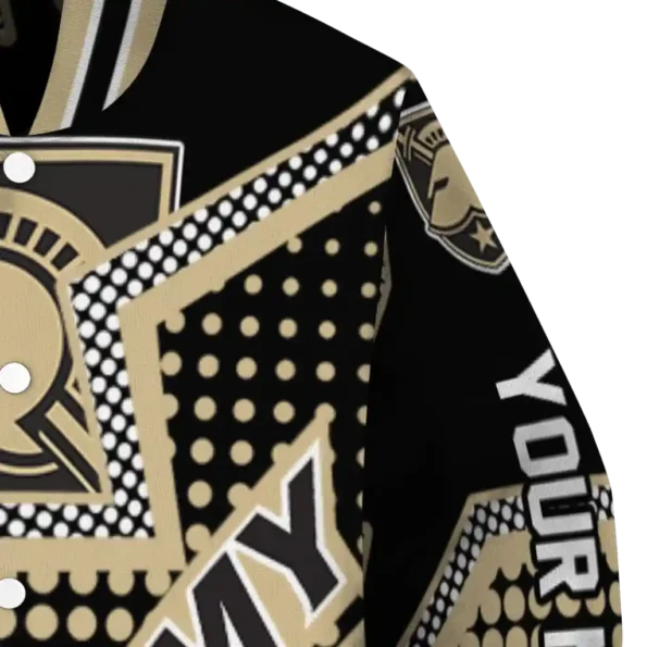 custom army black knights star burst gold varsity jacket premium grade.webp