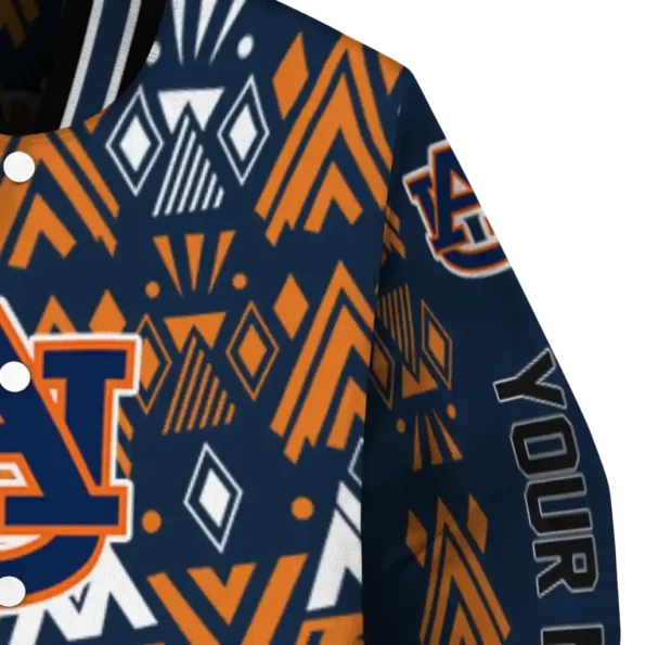 custom auburn tigers pyramid shapes navy blue varsity jacket premium grade.webp