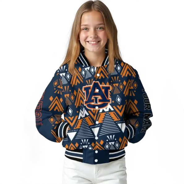 custom auburn tigers pyramid shapes navy blue varsity jacket top rated.webp