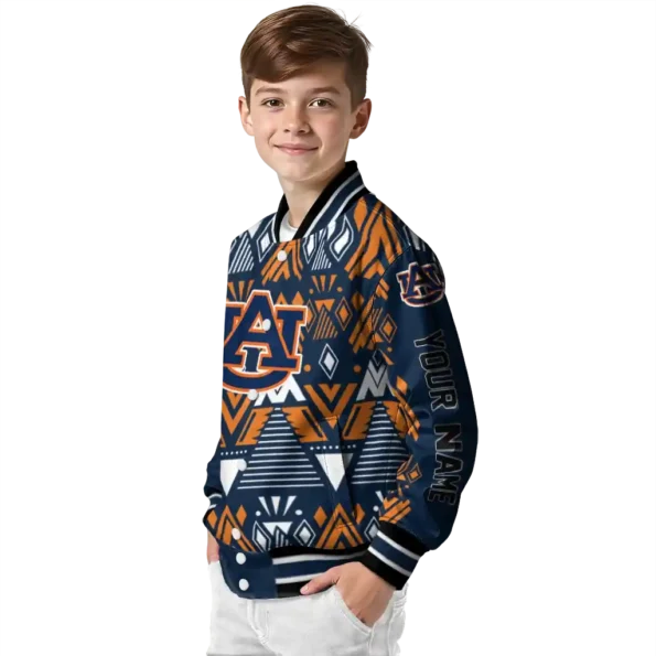 custom auburn tigers pyramid shapes navy blue varsity jacket trendy.webp