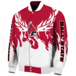custom ball state cardinals winged blaze red white varsity jacket best selling.webp