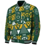custom baylor bears pyramid shapes green varsity jacket best selling.webp