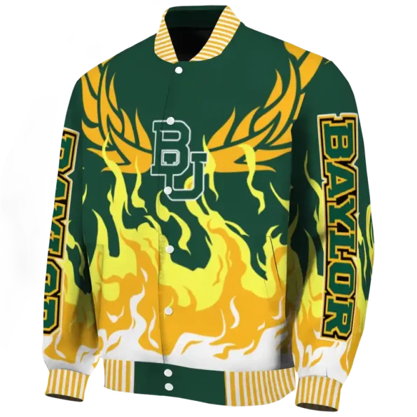 custom baylor bears winged blaze green white varsity jacket best selling.webp