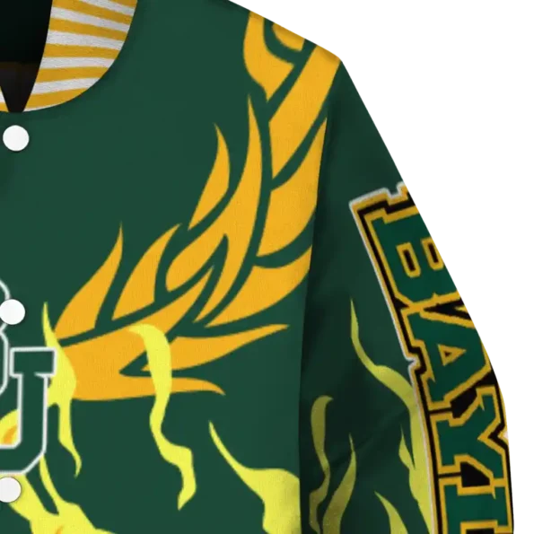 custom baylor bears winged blaze green white varsity jacket premium grade.webp