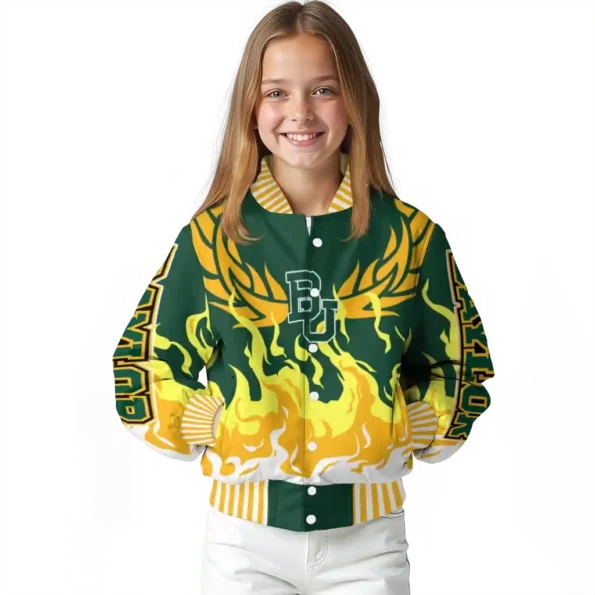 custom baylor bears winged blaze green white varsity jacket top rated.webp