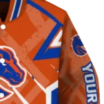 custom boise state broncos chevron angles orange varsity jacket best selling.webp