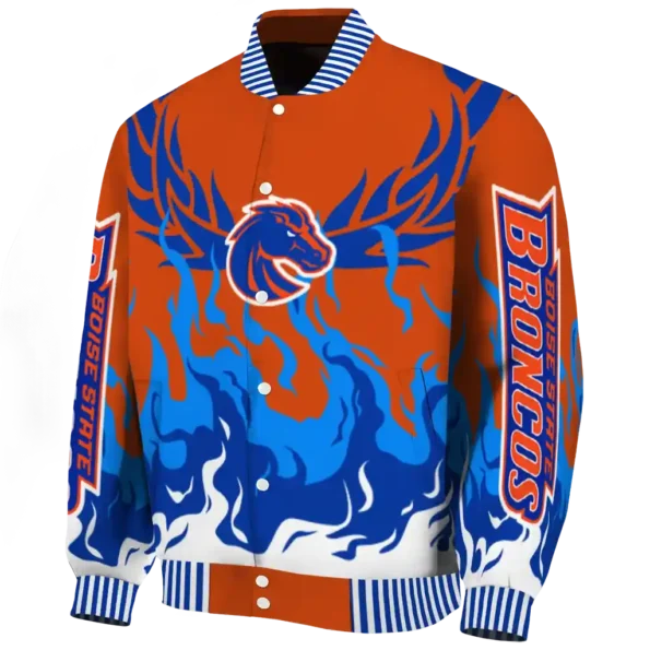 custom boise state broncos winged blaze orange white varsity jacket best selling.webp