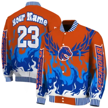 custom boise state broncos winged blaze orange white varsity jacket fashion forward.webp