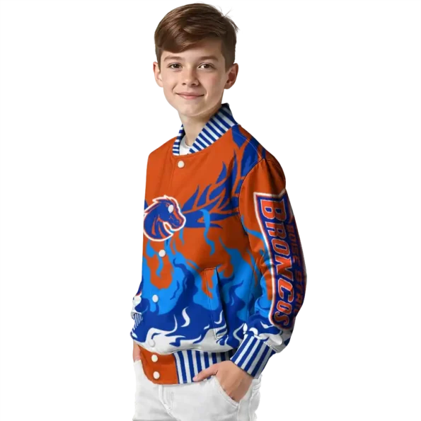 custom boise state broncos winged blaze orange white varsity jacket trendy.webp