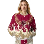 custom boston college eagles winged blaze maroon white varsity jacket best selling.webp
