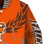custom bowling green falcons winged blaze orange white varsity jacket best selling.webp