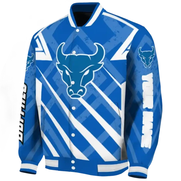 custom buffalo bulls chevron angles royal blue varsity jacket best selling.webp