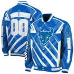 custom buffalo bulls chevron angles royal blue varsity jacket best selling.webp