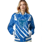 custom buffalo bulls chevron angles royal blue varsity jacket best selling.webp