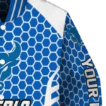 custom buffalo bulls hexagon grid royal blue varsity jacket best selling.webp