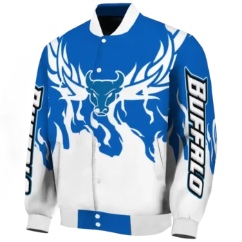custom buffalo bulls winged blaze royal blue white varsity jacket best selling.webp