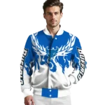 custom buffalo bulls winged blaze royal blue white varsity jacket best selling.webp