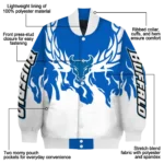 custom buffalo bulls winged blaze royal blue white varsity jacket best selling.webp