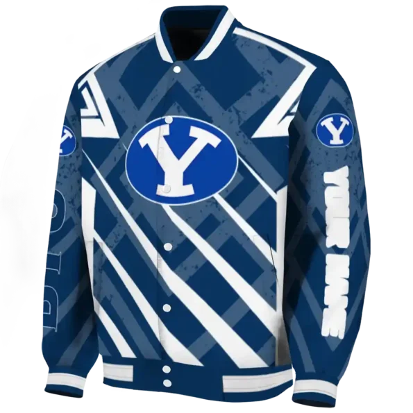 custom byu cougars chevron angles blue varsity jacket best selling.webp