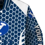 custom byu cougars hexagon grid blue varsity jacket best selling.webp