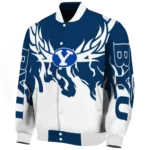 custom byu cougars winged blaze blue white varsity jacket best selling.webp