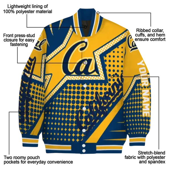 custom california golden bears star burst blue varsity jacket new arrival.webp