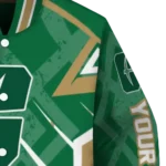 custom charlotte 49ers chevron angles green varsity jacket best selling.webp