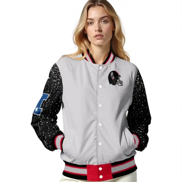 custom cincinnati bearcats speckled arms red gray varsity jacket latest model.webp