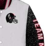 custom cincinnati bearcats speckled arms red gray varsity jacket best selling.webp