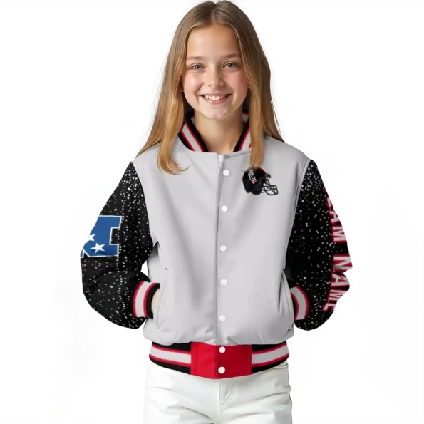 custom cincinnati bearcats speckled arms red gray varsity jacket top rated.webp