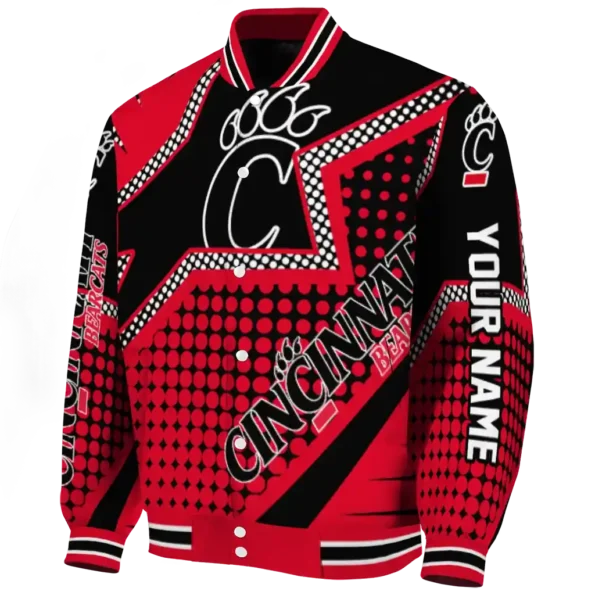 custom cincinnati bearcats star burst red varsity jacket best selling.webp