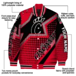 custom cincinnati bearcats star burst red varsity jacket best selling.webp