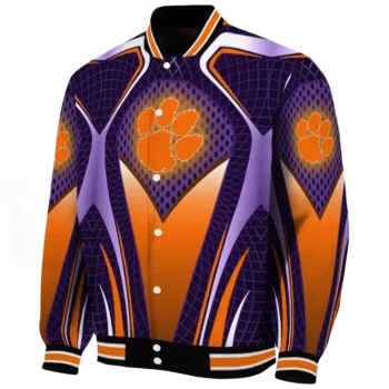 custom clemson tigers mesh chest purple black varsity jacket best selling.webp