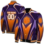 custom clemson tigers mesh chest purple black varsity jacket best selling.webp