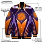 custom clemson tigers mesh chest purple black varsity jacket best selling.webp